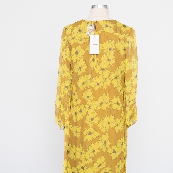 Joie Kaz Silk Floral Midi Dress - Picture 11 of 13